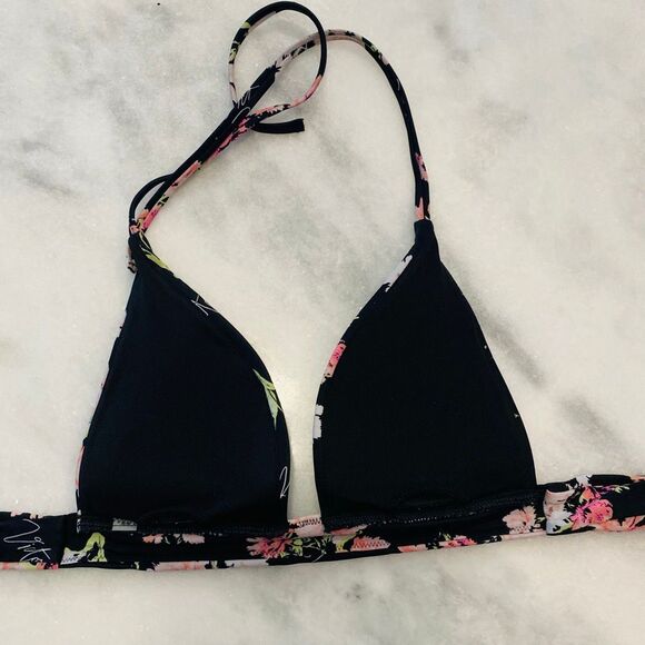 Victoria's Secret Floating Floral Halter Push-up Bikini Top Multicolor Small - Picture 2 of 3